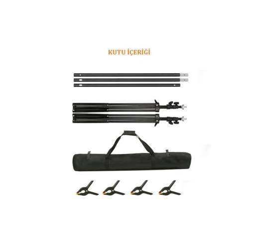 Fon Standı Taşınabilir 2x3 Metre+4 Mandal, TYBZF3HAX6BU2UC887