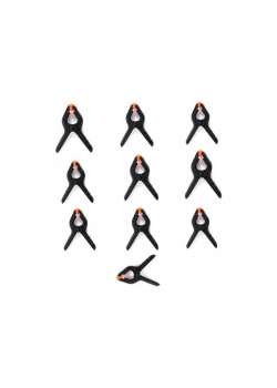 Fon Tutucu Mandal Perde Tutucu Mandal Clamp Kıskaç (10 Adet)