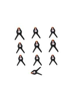 Fon Tutucu Mandal Perde Tutucu Mandal Clamp Kıskaç (10 Adet)