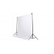 white Screen beyaz  Fon Perde ( 2x3m) + fon standı