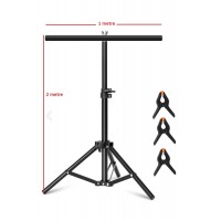 100*200cm T Stand Bar Fon Perde PVC Background Backdrop Çekim Standı T-Shape