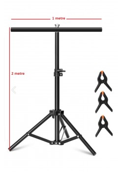 100*200cm T Stand Bar Fon Perde PVC Background Backdrop Çekim Standı T-Shape