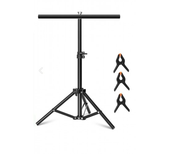 100*200cm T Stand Bar Fon Perde PVC Background Backdrop Çekim Standı T-Shape