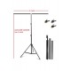 200*200cm T Stand Bar Fon Perde PVC Background Backdrop Çekim Standı T-Shape 2x2m
