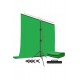 Yeşil Ekran Arka Plan Standı ,oyun,Fotoğraf , Stream, Chroma Key 1.5 x2M GreenScreen Backdrop Kiti