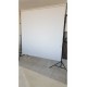 Beyaz Fon Perde  150x250 cm AYAKLI MAKARA ZİNCİRLİ ürün çekimi,vesikalık,white screen