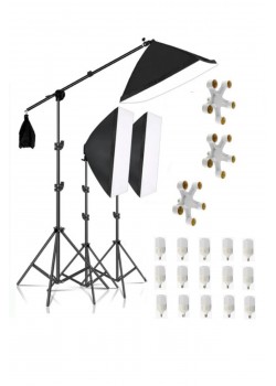 5 duy Ürün çekimi Reklam Stüdyo Youtube Vlog Tiktok Canlı Yayın için 50x70cm Softbox sabit şık Seti