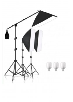 Ürün çekimi Reklam Moda Stüdyo Youtube Vlog Tiktok Canlı Yayın için 50x70cm Softbox sabit şık Seti