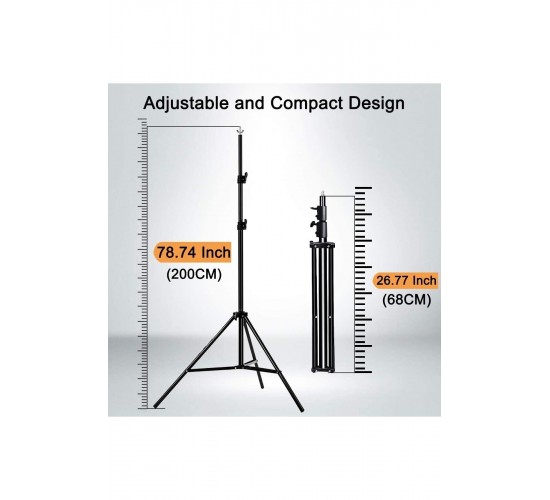 Green Screen Greenbox Yeşil Fon Perde (1.5x2 M) + Tek Ayaklı Fon Standı + 5 Mandal