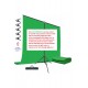 Green Screen Greenbox Yeşil Fon Perde (1.5x2 M) + Tek Ayaklı Fon Standı + 5 Mandal