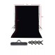 Black Screen Siyah Fon Perde 2x3m  Fon Standı 2x3m Stand