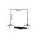 Black Screen Siyah Fon Perde 2x3m  Fon Standı 2x3m Stand