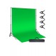 Chromakey-green Screen- Greenbox Yeşil Fon Perde (2X3 M) Fon Standı 4 FON MANDALI YÜZDE YÜZ PAMUK