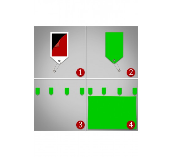 2x3 metre chromakey green screen greenbox yeşil fon Perde ,oyun,Fotoğraf , Stream 4 mandallı