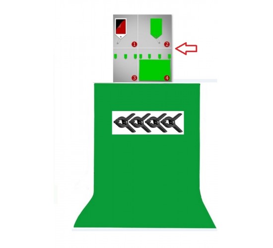 150x100 cm chromakey green screen greenbox yeşil fon Perde ,oyun,Fotoğraf , Stream 4 mandallı