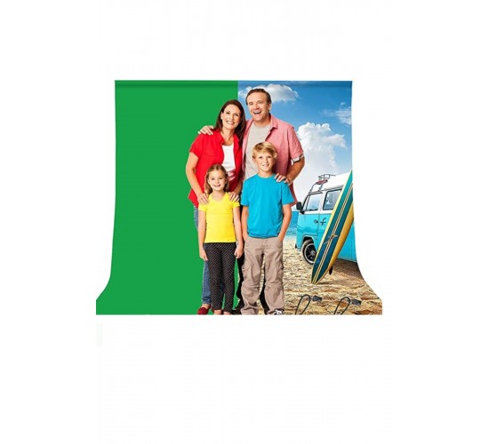 2x3m chromakey, green screen ,greenbox yeşil fon Kiti T Braket Standı + 5 adet Klipsler