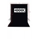 150x200 cm black screen siyah fon perde ve taşınabilir 2 ayaklı fon standı + 4 ADET FON MANDALI