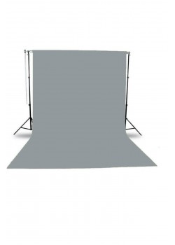 Gri Fon Perde Sistemi (2x2.5m) Ayaklı Makara Zincirli