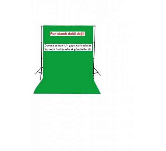 Green Screen 3x6 Metre Chromakey Greenbox Yeşil Fon Perde