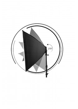 Ikili Softbox Seti  50x70cm Lambalı Toplam 9000 Lümen