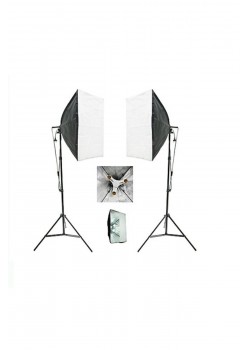 3 Duylu Softbox + 2 M Işık Ayağı Lambasız (2 Adet)