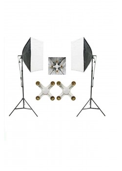 4 Duylu Softbox + 200 Cm Işık Ayağı Lambasız (2 Adet)