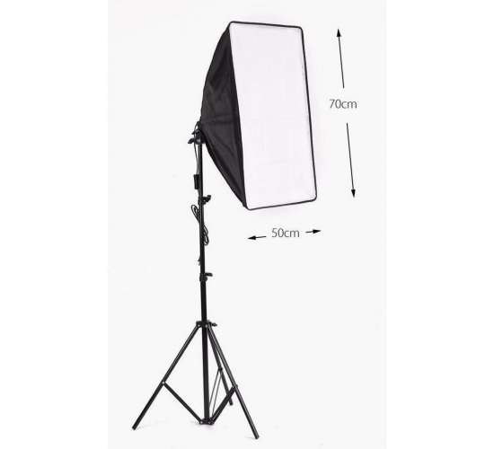 Softbox Sabit Işık Seti 50x70 Cm- 50 Watt (500 Watt Çıkış Gücü), TYB8NOXBI2FR6FFB37