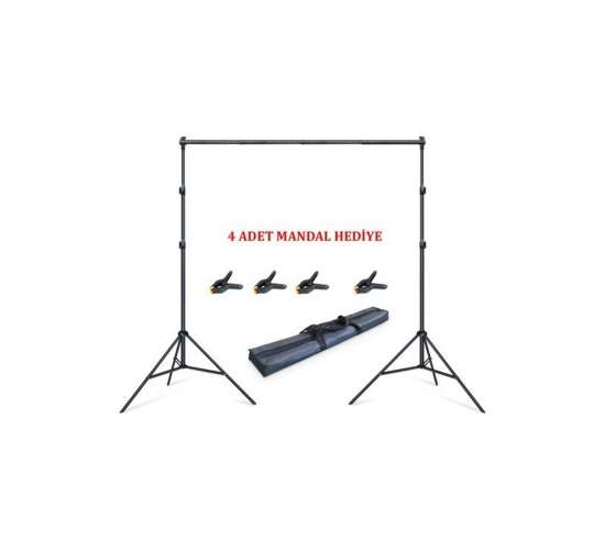 Taşınabilir 2x3 Metre Fon Standı, 2x3fsm