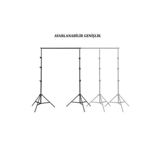 Taşınabilir 2x3 Metre Fon Standı, 2x3fsm