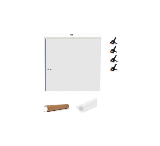 Ürün Çekim Fotoğraf Fonu Stüdyo Fonu Beyaz 150 X 100 Cm - Özel Karton Tüp Ruloda + 4 Mandal, 150x100beyaz