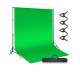 Green Screen- Greenbox  yeşil Fon Perde (3X4M)  ve Fon Standı, 0789277172329