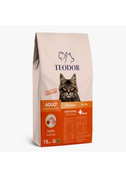 Teodor adult yetişkin kedi maması gurme 15 kg