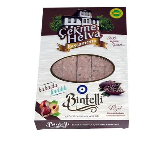 Bintelli Kakaolu Fındıklı Çekme Helva (V) 250 gr, 8680319410299