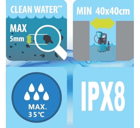 Duffmart FSP400C Temiz Su Dalgıç Pompa, 8681966116657