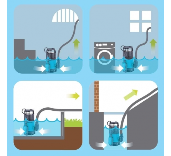 Duffmart FSP400DW Pis Su Drenaj Dalgıç Pompası, 8681966116596