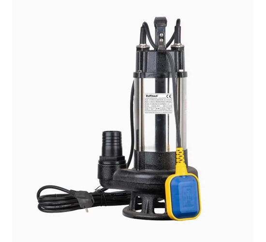 Duffmart V1100F-A Pis Su Foseptik Parçalayıcılı Açık Fanlı Dalgıç Pompa, 8681966117043