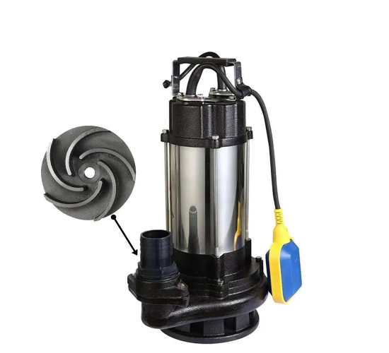 Duffmart V750F-B Pis Su Foseptik Parçalayıcılı Açık Fanlı Dalgıç Pompa, 8681966117036