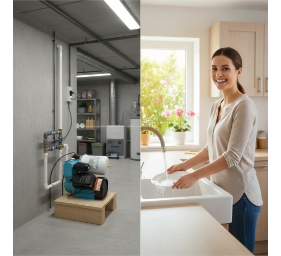 Duffmart YZN400A Otomatik Sıcak-Soğuk Su Hidroforu, 8681966116862