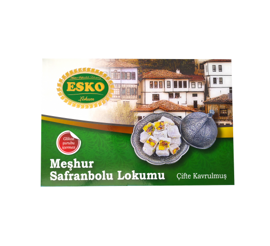 Esko Safranbolu Antep Fıstıklı Çifte Kavrulmuş Lokum 500 gr, 8694132001138