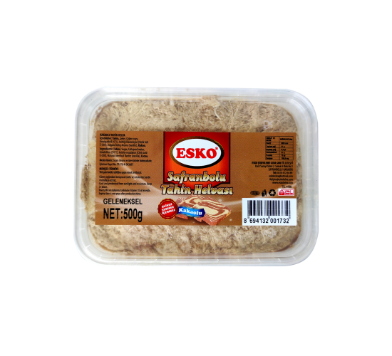 Esko Safranbolu Tahin Helvası Kakaolu 500 gr, 8694132001732