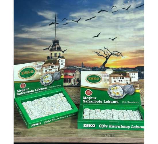 Esko Safranbolu Antep Fıstıklı Çifte Kavrulmuş Lokum 500 gr, 8694132001138