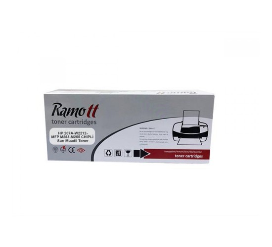 RAMOTT 207A-W2212-MFP M283-M255 CHİPLİ Sarı Muadil Toner 1350 Baskı, 00101019772212