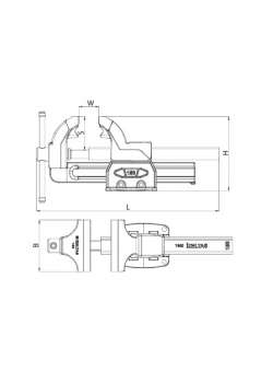 İzeltaş 14000005069 Tesviyeci Mengene 125 mm