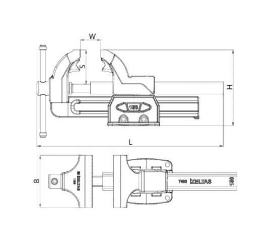 İzeltaş 14000005070 Tesviyeci Mengene 100 mm, 8691150103035