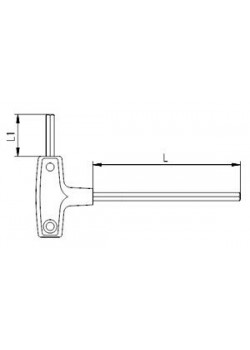 İzeltaş 4920220040 4mm T Tipi Allen Anahtar
