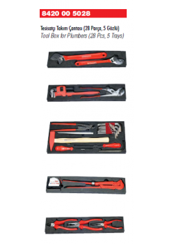 İzeltaş 8420 00 5028 Tesisatçı Takım Çantası 28 parça