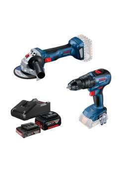 Bosch GWS 180-LI+GSB 180-LI 18V-50 Akülü Taşlama ve Matkap Seti