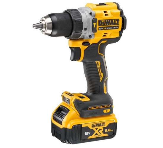 Dewalt DCD805P2T 18V 5.0AH Li-Ion Kömürsüz Çift Akülü Darbeli Matkap, 5035048750063