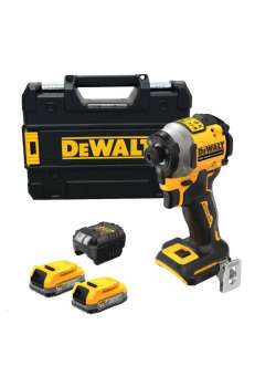 Dewalt DCF850E2T 18V 1.7 Ah Li-ion Power Stack Kömürsüz Çift Akülü Darbeli Tornavida