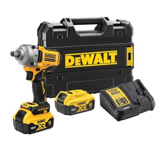 Dewalt DCF891P2T 18V 5.0AH Li-ion Kömürsüz Çift Akülü Somun Sıkma, 5035048743614